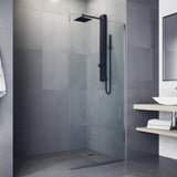 Orchid 39.375 in. 2-Jet High Pressure Shower System with Fixed Rainhead and Handheld Dual Shower in Matte Black - Super Arbor