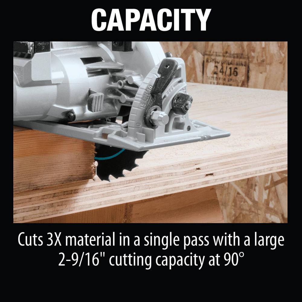 18-Volt X2 LXT Lithium-Ion (36-Volt) Brushless Cordless Rear Handle 7-1/4 in. Circular Saw w/BONUS 5.0Ah Battery 2 Pack - Super Arbor