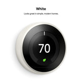 Nest Learning Thermostat 3rd Gen in White (2-Pack) - Super Arbor