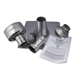 3 in. x 1 in. Vertical Stainless Steel Vent Kit - Super Arbor