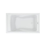 EverClean 5 ft. x 36 in. Soaking Tub with Reversible Drain in White - Super Arbor