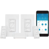 Caseta Wireless Smart Lighting Dimmer Switch (2 Count) Starter Kit - Super Arbor