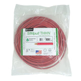 500 ft. 6 Black Stranded CU SIMpull THHN Wire - Super Arbor
