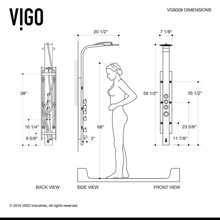 Mateo 59.5 in. 6-Jet High Pressure Shower Panel System with Rainhead Fixed Handheld Dual Shower in Stainless Steel