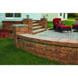 Oldcastle Tango 4 in. x 12 in. x 6 in. Brown/Buff Concrete Garden Wall Block (144 Pieces / 48 Face ft. / Pallet) - Super Arbor