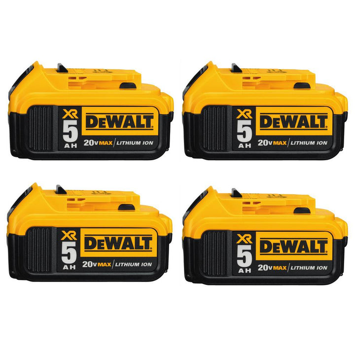 20-Volt MAX XR Premium Lithium-Ion 5.0Ah Battery Pack (4-Pack)
