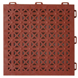 Greatmats StayLock Perforated Blue 12 in. x 12 in. x 0.56 in. PVC Plastic Interlocking Outdoor Floor Tile (Case of 26)