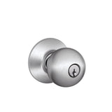 Orbit Satin Chrome Commercial Keyed Entry Door Knob - Super Arbor
