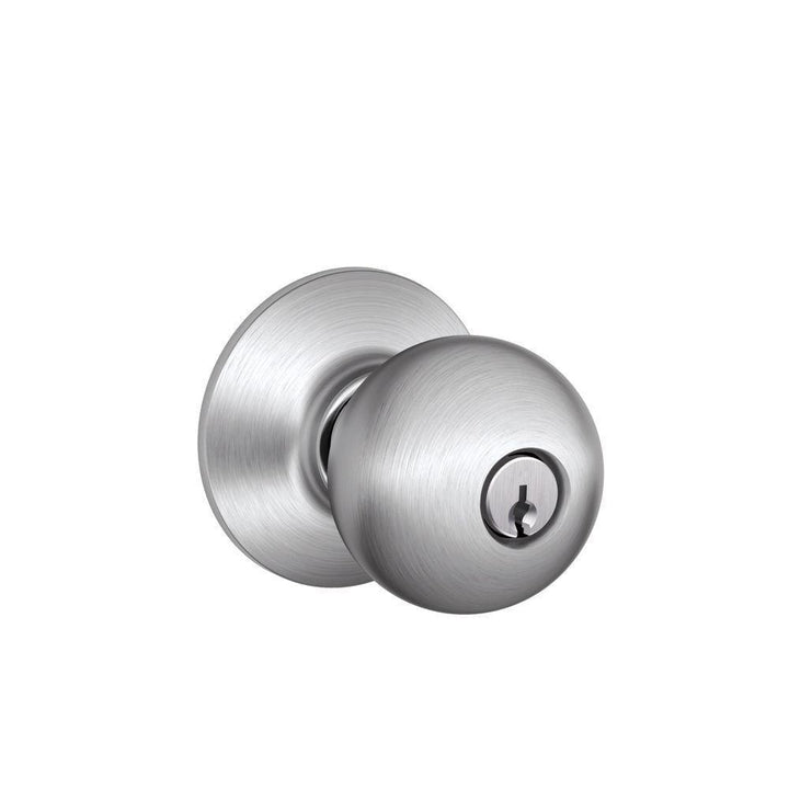 Orbit Satin Chrome Commercial Keyed Entry Door Knob - Super Arbor