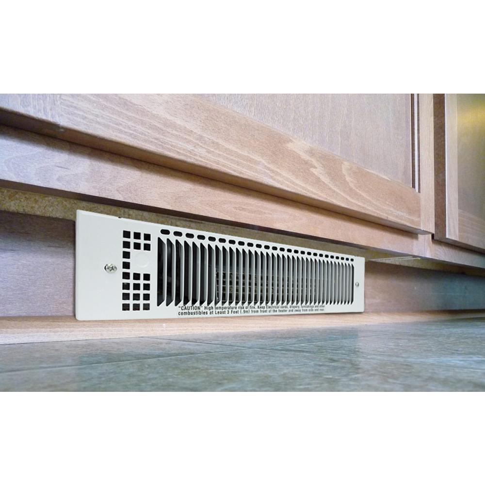 KT 120-Volt 1500-Watt Multi-Watt Electric Kick Space Heater, White - Super Arbor