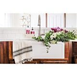 Bradstreet II Farmhouse Fireclay 30 in. Single Bowl Kitchen Sink in Crisp White with Disposal Drain