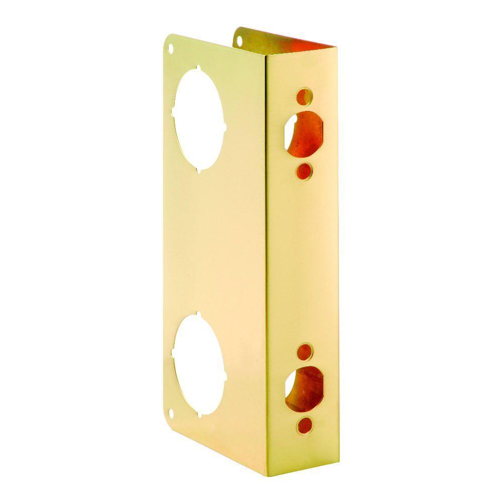 2-3/4 in. x 1-3/4 in. Solid Brass Door Reinforcer - Super Arbor