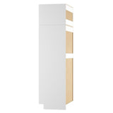Cambridge Shaker Ready-to-Assemble 33x90x24.5 in. Double Oven Cabinet w/ 2 Soft Close Doors & 1 Soft Close Door in White