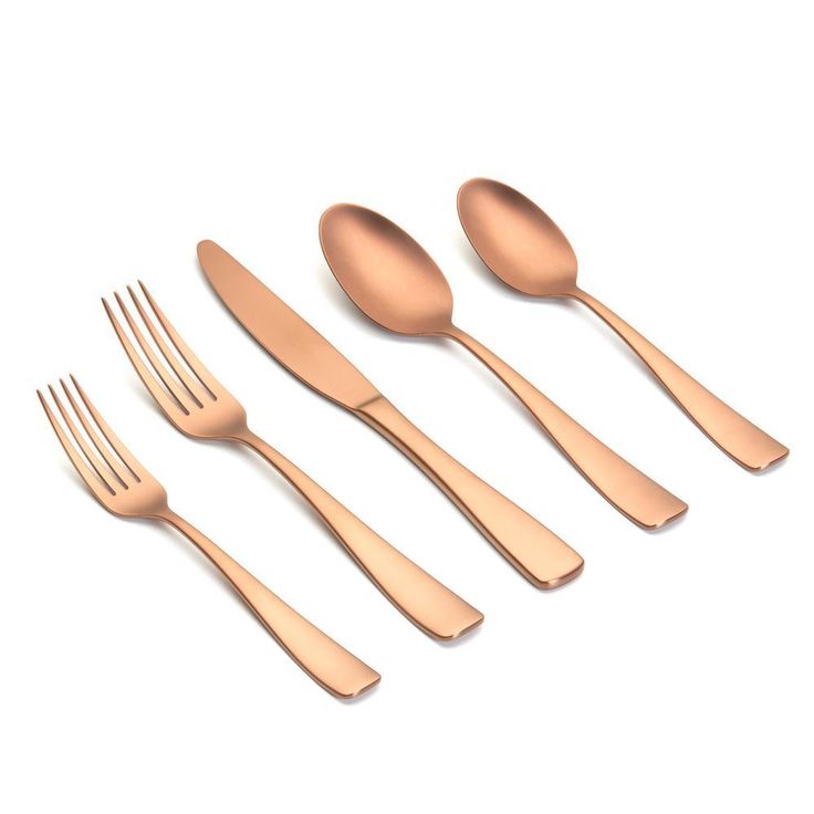 Luna 20-Piece Copper 18/0 Stainless Steel Flatware Set (Service for 4)