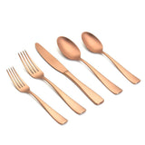 Luna 20-Piece Copper 18/0 Stainless Steel Flatware Set (Service for 4)