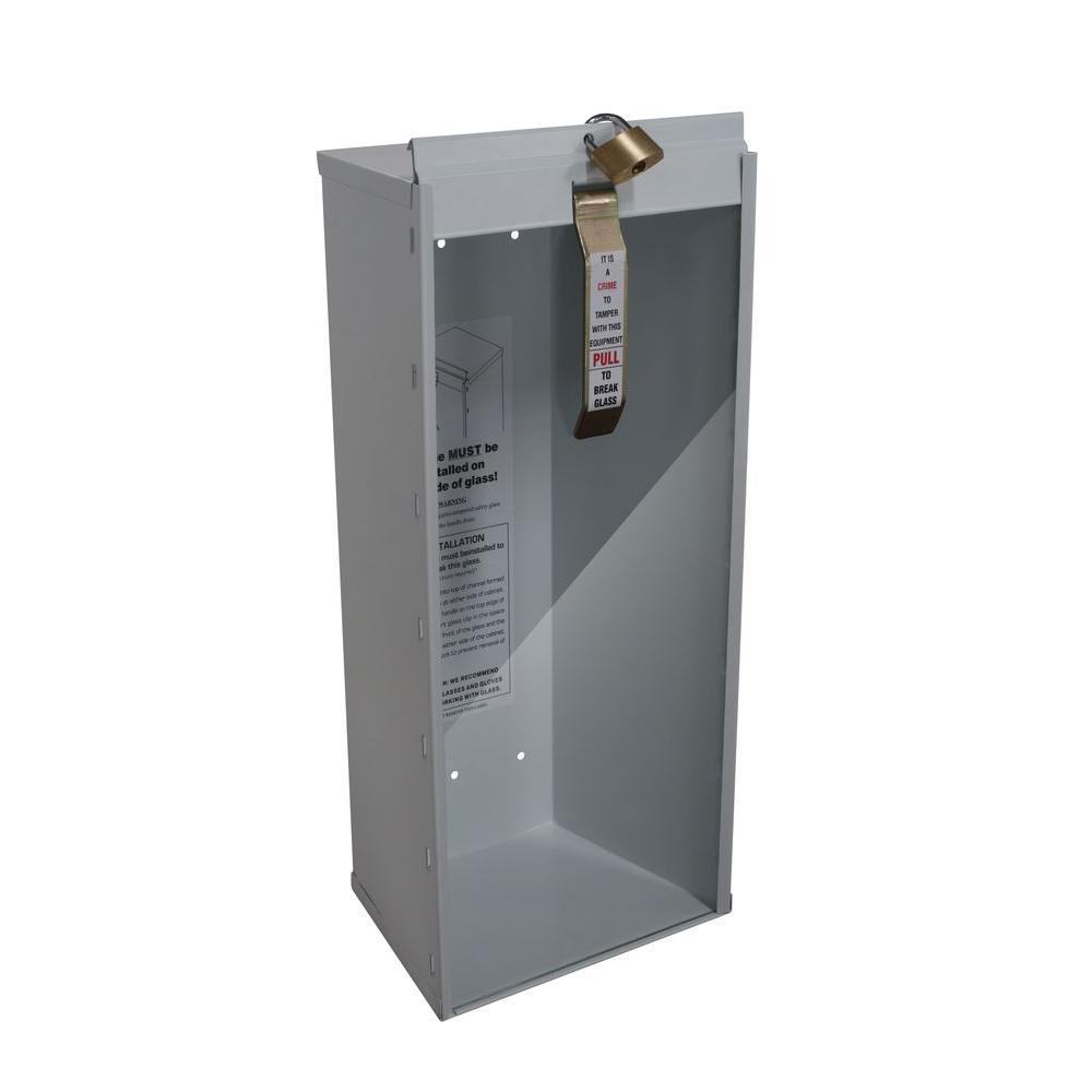 18.86 in. H x 8.11 in. W x 6.0 in. D 5 lbs. Steel Industrial Grade Fire Extinguisher Cabinet in White - Super Arbor
