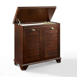 Lydia 14.13 in. Lift-Top Hamper in Espresso - Super Arbor