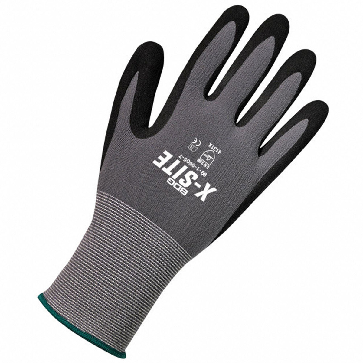 BDG X-Site Foam Nitrile Coated Gloves - Size S, ANSI Level 4 Abrasion Resistance