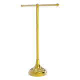 Allied Brass Vanity Top 2 Arm Guest Towel Holder in Unlacquered Brass