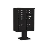 3400 Horizontal Series 8-Compartment 2-Parcel Locker Pedestal Mount Mailbox - Super Arbor