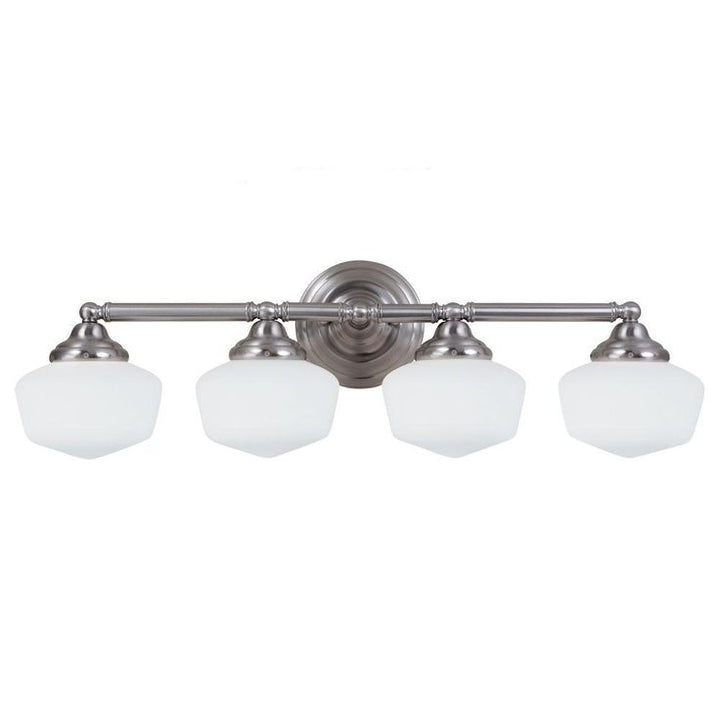 Academy 4-Light Brushed Nickel Wall/Bath Light