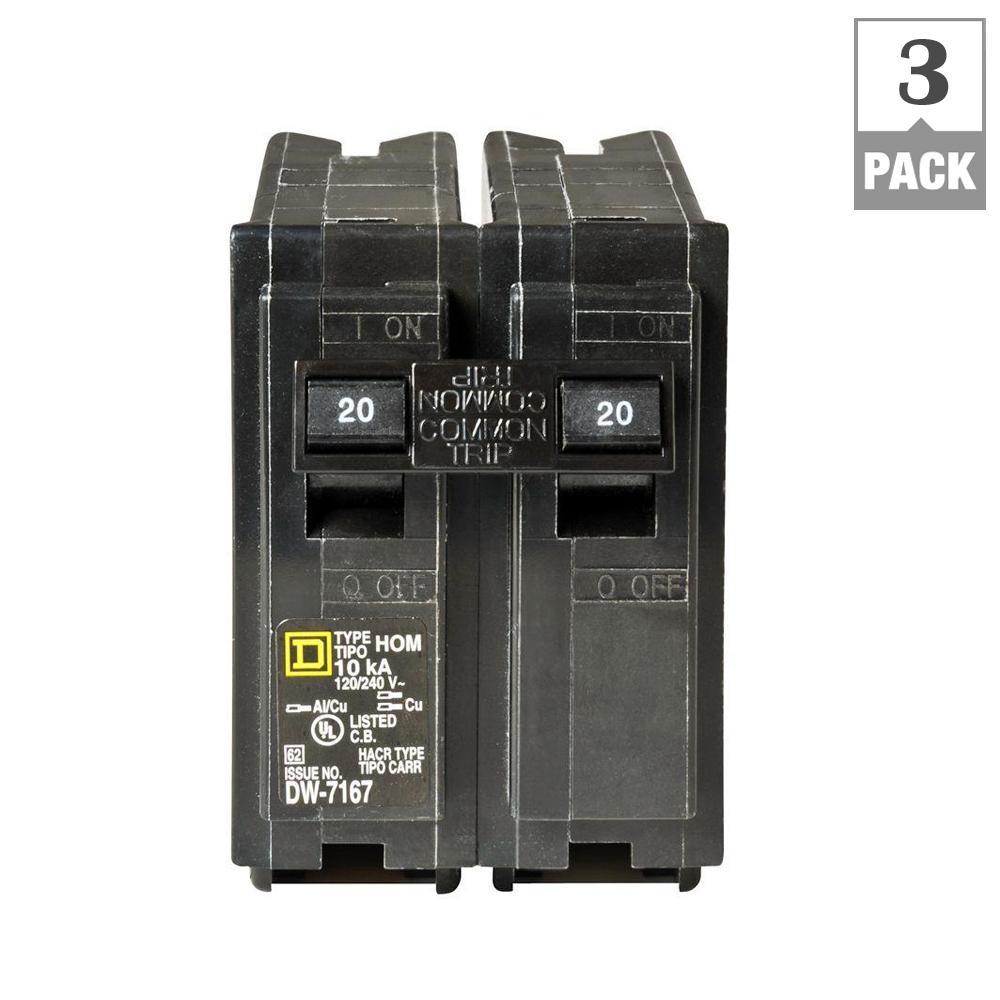 Homeline 60 Amp 2-Pole Circuit Breaker