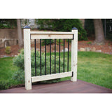 26 in. x 3/4 in. Black Pearl Matte Steel Round Baluster Bulk Pack (50-Pack) - Super Arbor