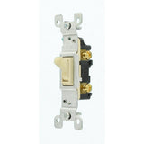 15 Amp Single Pole Switch, Ivory (10-Pack) - Super Arbor