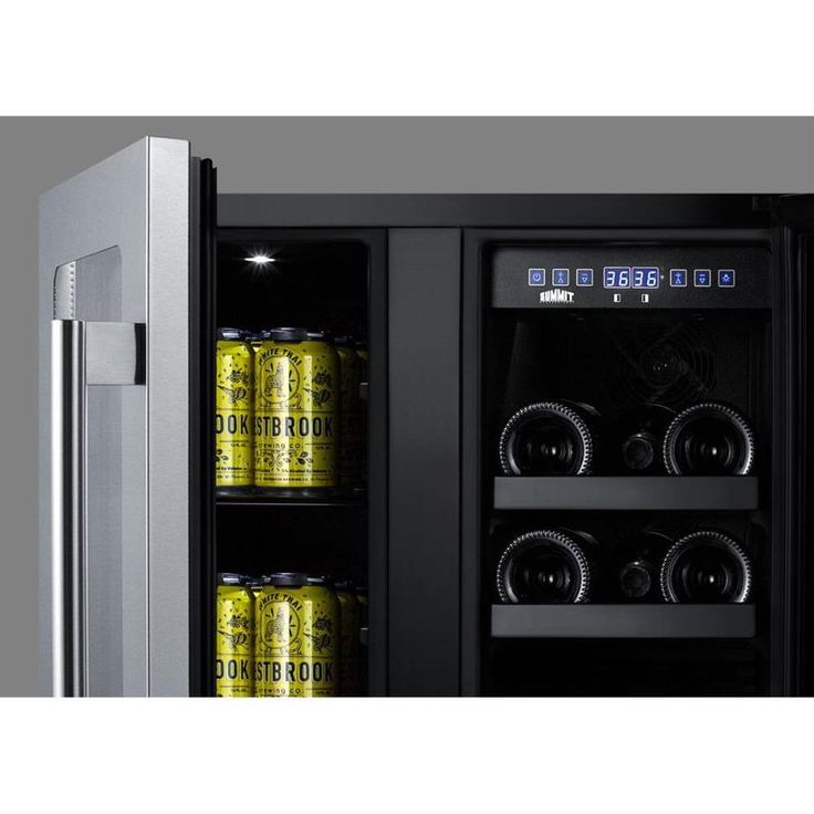 Summit Appliance 21-Bottle Capacity Dual Zone Cooling Built-In/Freestanding Wine Chiller