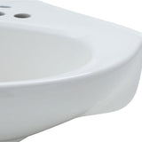 Cornice Wall-Mount Bathroom Sink in White - Super Arbor