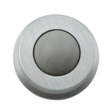 1 in., Cast Brass, Brushed Chrome, Wall Stop with Convex Bumper