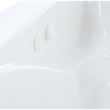 Cadet 60 in. x 42 in. Reversible Drain EverClean Whirlpool Tub in White - Super Arbor