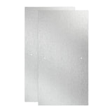 Simplicity 60 x 58-3/4 in. Frameless Contemporary Sliding Bathtub Door in Nickel with Rain Glass - Super Arbor