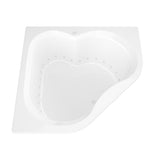 Beryl 5 ft. Acrylic Corner Drop-in Air Bathtub in White - Super Arbor