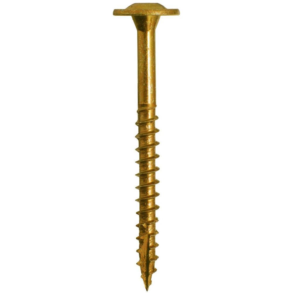 #8 x 2 in. Star Drive Low Profile Washer Head Cabinet Wood Screw (100-Piece per Pack)