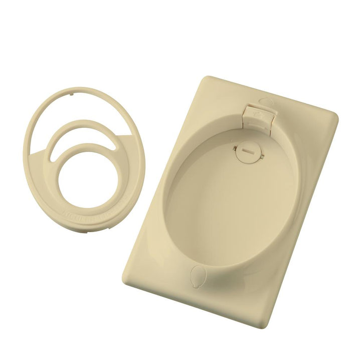 Independence 3-Speed Single Gang Wall Plate Fan Switch Control with Remote Control, Ivory
