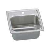 Lustertone Drop-In Stainless Steel 15 in. 1-Hole Bar Sink