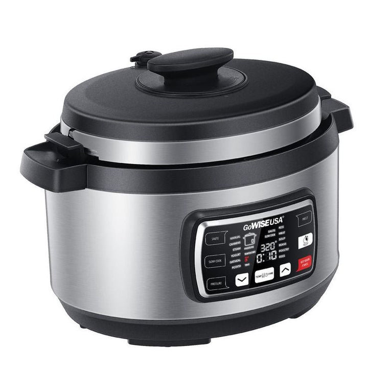 Ovate 9.5 Qt. Stainless Steel Oval Electric Pressure Cooker with 6-Accessories and 50-Recipes