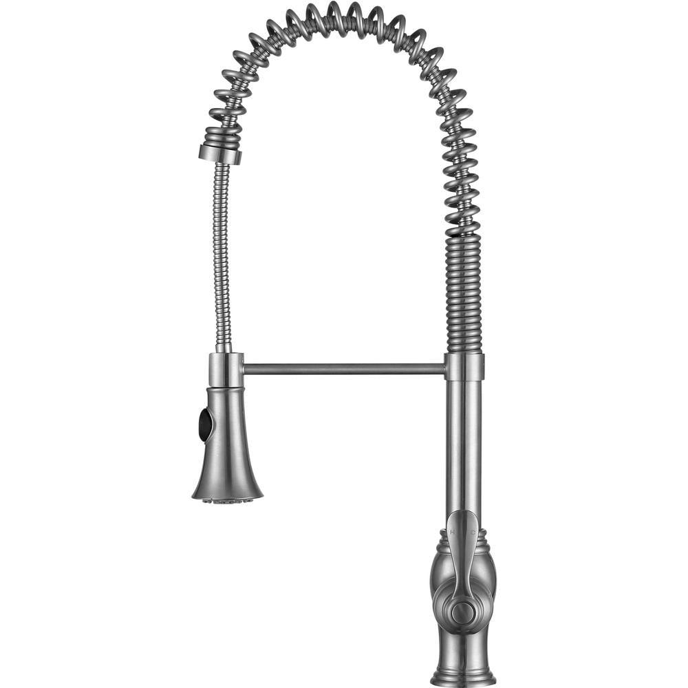 Bastion Single Handle Standard Kitchen Faucet in Brushed Nickel