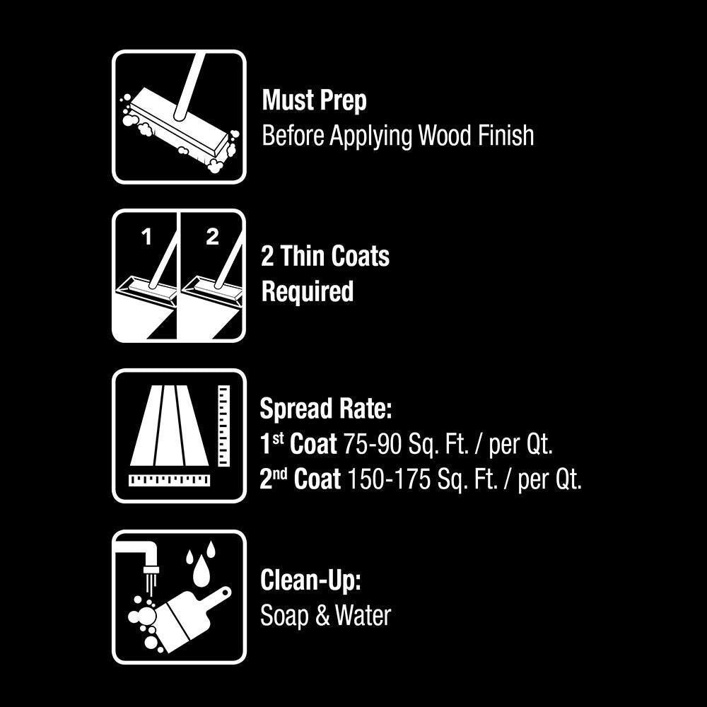 BEHR PREMIUM 1 qt. Clear Transparent Waterproofing Exterior Wood Finish - Super Arbor