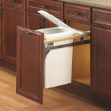 Knape & Vogt 35-Quart Plastic Pull Out Trash Can