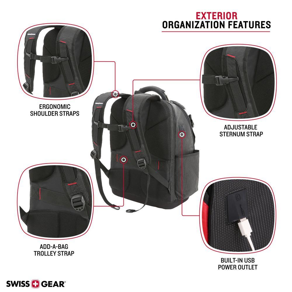 17 in. Work Pack Pro Ultimate Protection Laptop USB Tool Bag Backpack - Super Arbor
