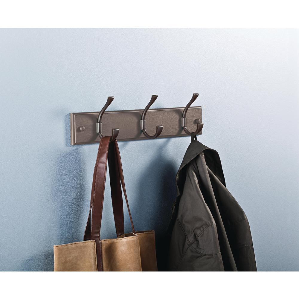 Ruavista 18 in. Gray and Soft Iron Hook Rack - Super Arbor