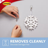 Small Clear Wire Hooks with Clear Strips (9-Pack) - Super Arbor