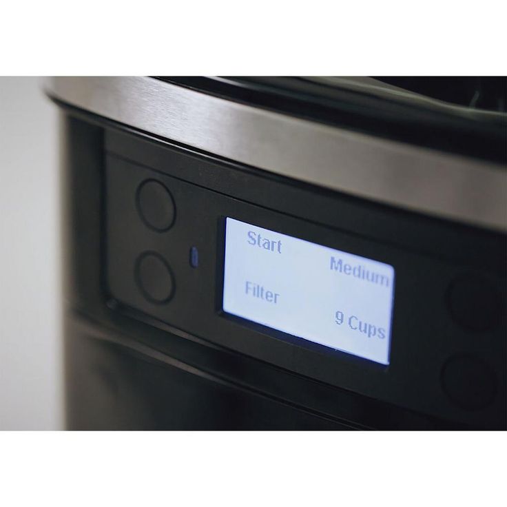 6-Cup Black Coffee Maker with Smart App