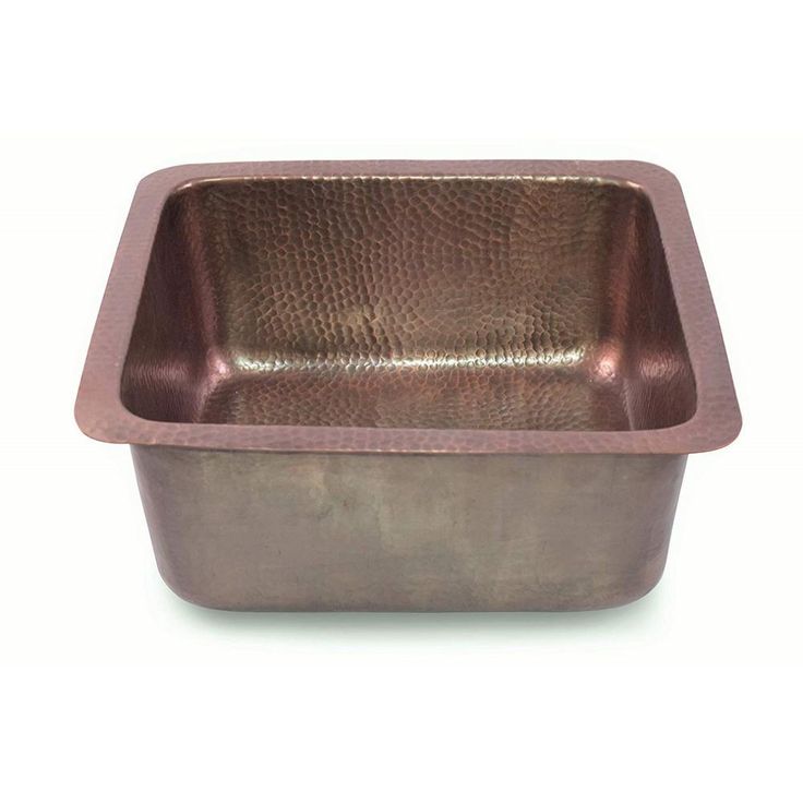 Monarch Dual Mount Pure Copper Hand Hammered 17 in. Highball Single Bowl Bar Prep/Kitchen Sink