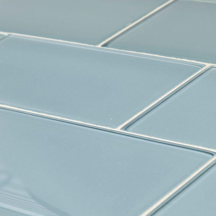 Jeffrey Court Caribbean Water Blue 3 in. x 6 in. Glossy Glass Wall Tile (1 sq. ft. / pack)