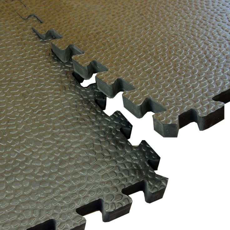 Greatmats Pebble Top Black 24 in. x 24 in. x 3/4 in. Foam Interlocking Gym Floor Tile (Case of 15)