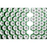 19.7 in. x 19.7 in. x 1.9 in. Green Permeable Plastic Grass Pavers for Parking Lots, Driveways (4 Pieces/11 sq.ft.) - Super Arbor