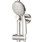7-spray 8 in. Dual Shower Head and Handheld Shower Head with Body spray in Brushed-Nickel